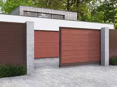 Откатные ворота серии Prestige с автоматикой ALUTECH Roteo